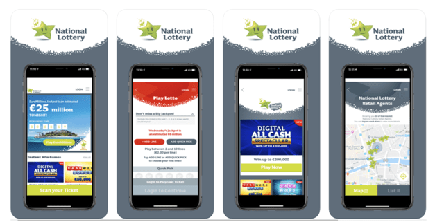Features  of the National Lottery App
