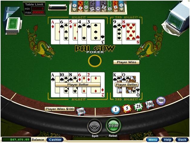 Pai Gow poker from Microgaming